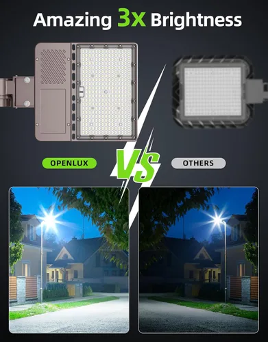 Miniatura 6 de Luz de estacionamiento LED de 480 V 150 W ETL Listado comercial 22500LM LED Shoebox Pole Luces de inundación 5000K IP65 Área al aire libre