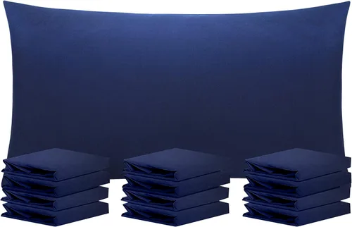 Miniatura 26 de NTBAY Paquete de 12 fundas de almohada Queen 100% microfibra cepillada, súper suaves y acogedoras, resistentes a las arrugas, la decoloración