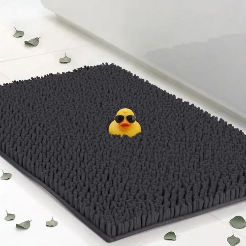 Miniatura 11 de ITSOFT Alfombra de Felpa para Baño 59x21 pulgadas, Tapetes de Baño Absorbentes Lavables a Máquina Antideslizantes, de Secado Rápido, Alfombras