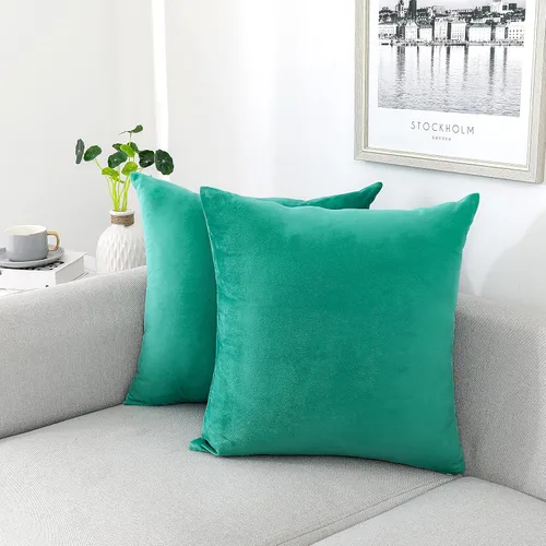 Miniatura 6 de NiNi ALL - Juego de 2 fundas de almohada decorativas de terciopelo, fundas de almohada para sofá, fundas de almohada para dormitorio, sala de estar