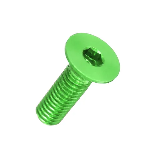 Miniatura 17 de 20 tornillos planos M3 7075 Tornillos Allen de aleación de aluminio Tornillos hexagonales Tornillos de cabeza plana (azul, 0.315 in)