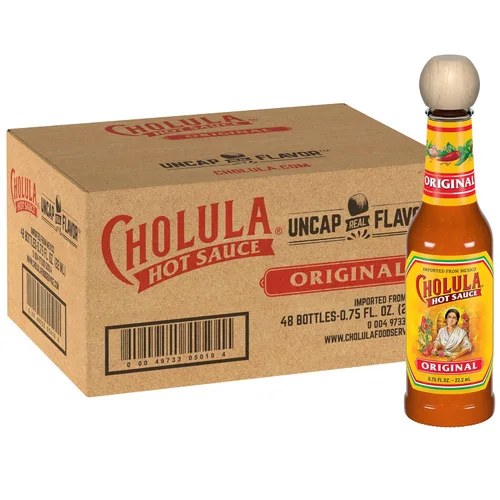 Miniatura 24 de Cholula Paquetes originales de salsa picante, 200 unidades Hecho a mano de pimientos mexicanos y mezcla de especias exclusivas Sin gluten