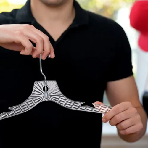 Miniatura 7 de Perchas de plástico para ropa, paquete de 12 perchas resistentes, vestidos, camisetas, camisas, vestidos, blusas, perchas para organización