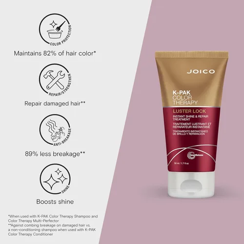 Miniatura 3 de Joico K-PAK Color Therapy Luster Lock Instant Shine & Repair Treatment For Color-Treated Hair Boost Color Vibrancy Repair Breakage With
