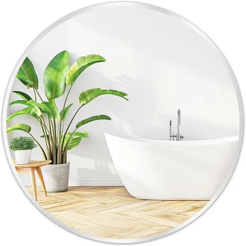 Miniatura 13 de Fabuday Espejo circular negro para pared de 20 pulgadas, espejos redondos para baño, entrada, sala de estar, pasillo, decoración de dormitorio