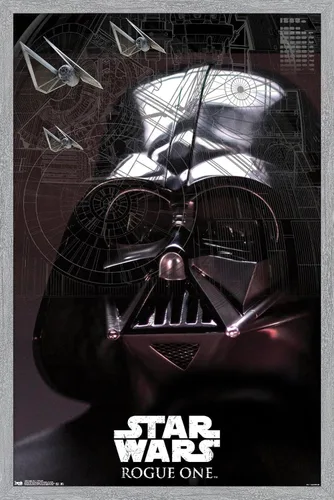 Miniatura 15 de Trends International Star Wars: Rogue One - Póster de pared de Lord Sith, 14.725 x 22.375 pulgadas, versión enmarcada de madera de granero