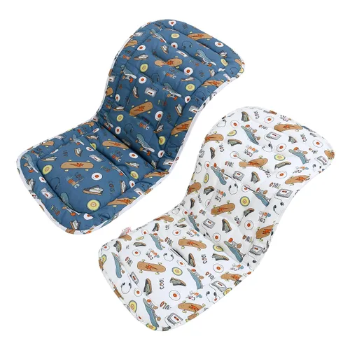 Miniatura 13 de Cojín para Carrito de Bebé, Colchoneta Silla Paseo Universal Transpirable, Cojín para Sillas de Paseo 100% Algodón, 34x78cm 1 Paquete