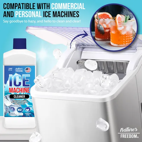 Miniatura 5 de Nature's Freedom - Limpiador concentrado para máquina de hielo fabricado en Estados Unidos, 1 cuarto de galón, ideal para máquinas de hielo