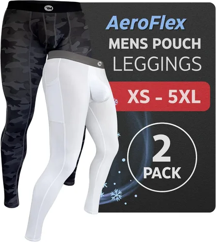 Miniatura 53 de Real Men ABCD Pouch - Pantalones de compresión para hombre, paquete de 1, 2 y 3, leggings para hombre, pantalones de yoga, medias, capa base
