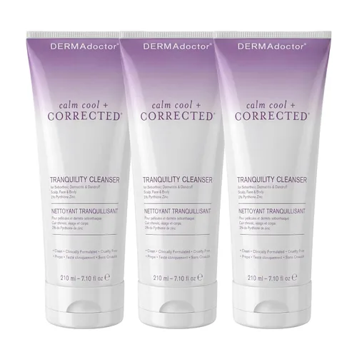 Miniatura 10 de DERMAdoctor - Limpiador de tranquilidad de zinc piritiona al 2%, máxima fuerza OTC para dermatitis seborreica, caspa y enrojecimiento Cara, cuero