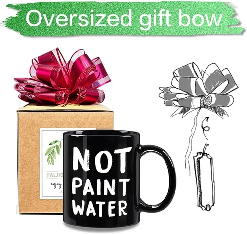 Miniatura 4 de FALJIOK Divertida taza de café de agradecimiento para profesores de arte, no pintor de agua, regalos para artista, taza de café novedosa