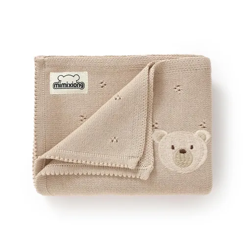 Miniatura 8 de mimixiong Manta de algodón orgánico para bebé, de punto neutro, suave, para cuna, cuarto de bebé, bebé, bebé, niña, 40 x 30 pulgadas (verde)