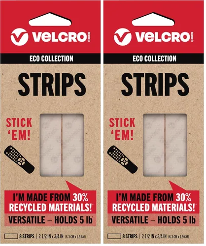 Miniatura 6 de Cintas VELCRO Brand ECO Collection, Cinta para Coser 36 pulgadas x 3/4 pulgadas, Materiales Sostenibles 70% Reciclados, Duraderos y Lavables, Negro