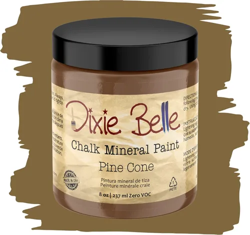 Miniatura 84 de Dixie Belle Paint Company - Pintura con acabado de tiza para muebles, color negro (Caviar), 1 galón, 128 fl oz, pintura mineral color rosa intenso
