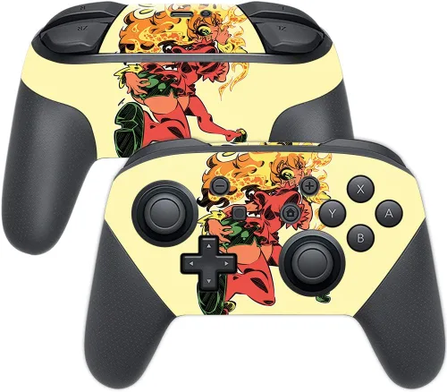 Miniatura 32 de MightySkins Skin compatible con Nintendo Switch Pro Controller - Alien Battle Funda protectora de vinilo duradera y única Fácil de aplicar