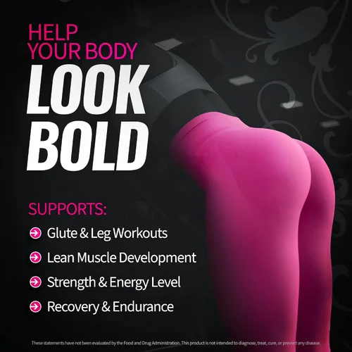 Miniatura 2 de Bold Buns Creatina para mujeres – Suplemento de construcción de glúteos con colágeno y BCAA – Apoya el desarrollo muscular, recuperación después