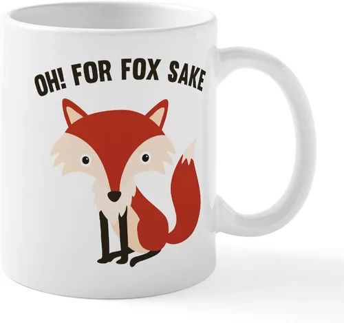 Miniatura 36 de CafePress Taza de café de cerámica For Fox Sake de 11 oz (11.0 fl oz)