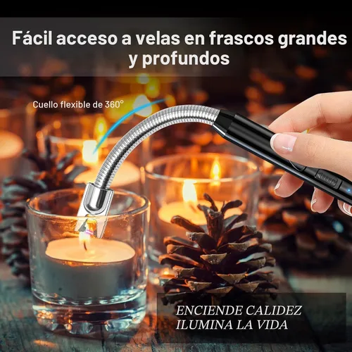Miniatura 5 de KTEBO 2 Pack Encendedores Eléctricos de Arco de Plasma Recargables - USB de Largo Alcance para Velas Perfumadas, Barbacoa y Camping - Encendedores