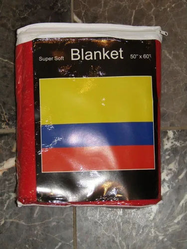 Miniatura 3 de Manta polar de 50 x 60 con bandera colombiana de Colombia