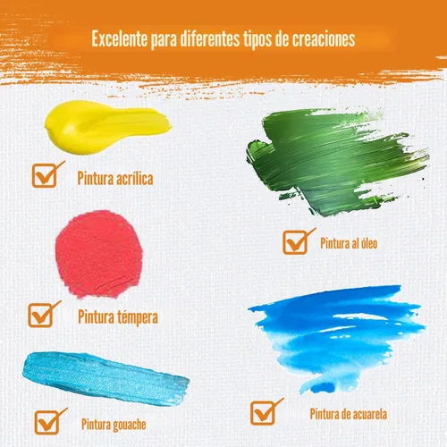 Miniatura 3 de Paquete de 40 tableros de lienzo para pintar, paquete de 8 x 10 pulgadas, paneles de lienzo para pintura al óleo y acrílica