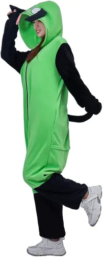 Miniatura 5 de Invader Cosplay Zim - Sudadera con capucha para hombre casual con cremallera