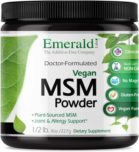 Miniatura 9 de Emerald Labs MSM Powder - Suplemento de metilsulfonilmetano de origen vegetal para desintoxicación del hígado, salud de las articulaciones, salud