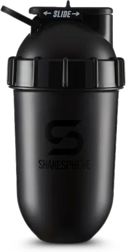 Miniatura 10 de SHAKESPHERE Botella mezcladora - Botella mezcladora de proteínas a prueba de fugas de 24 oz para antes del entrenamiento, batidos y mezclas de Negro