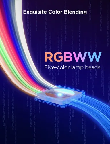 Miniatura 6 de Govee RGBWWIC - Tira de luz 2 Pro con materia, tira de luces LED inteligentes de 6.56 pies compatible con Alexa y Google Assistant, luces LED que