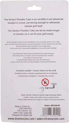 Miniatura 5 de 21st Century B32A4P EZ Flex - Tubos Venturi universales ajustables, paquete de 2