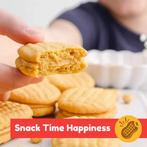 Miniatura 4 de Nutter Butter Cookies – Galletas clásicas de sándwich de mantequilla de maní, paquete de 24 – Paquetes individuales para los amantes
