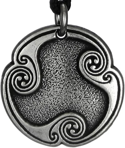 Miniatura 2 de Collar con colgante de runa de comunicación psíquica Raidho Raido de peltre, No aplicable
