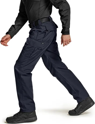 Miniatura 3 de CQR Pantalones tácticos tipo cargo para hombre, tejido ripstop, resistentes al agua, ligeros, EDC para artículos de uso diario, para trabajo