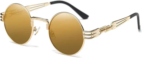 Miniatura 53 de Dollger Gafas de sol redondas Steampunk con marco de metal
