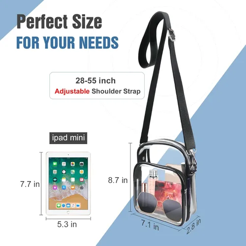 Miniatura 15 de COROMAY - Bolso transparente para mujer, apta para estadios