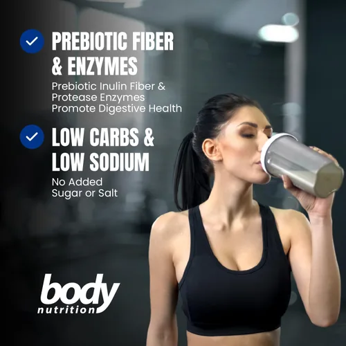 Miniatura 4 de Body Nutrition Trutein Polvo de Proteína Alto: 45% Suero, 45% Caseína, 10% Clara de Huevo, Sin Gluten, Bajo en Sodio, Polvo de Proteína de Suero
