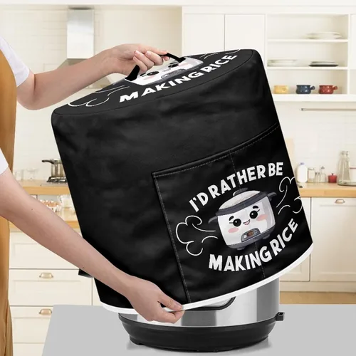 Miniatura 4 de DISNIMO Angry - Funda para freidora de aire para arrocera, protección contra el polvo, cubierta aislada para electrodomésticos de cocina con asa