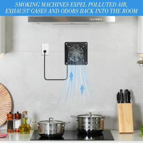 Miniatura 4 de Yaocom Ventilador de escape de 6 pulgadas 308 CFM Ventilador de techo de cocina con interruptor Ventilador portátil para baño pequeño Enchufe