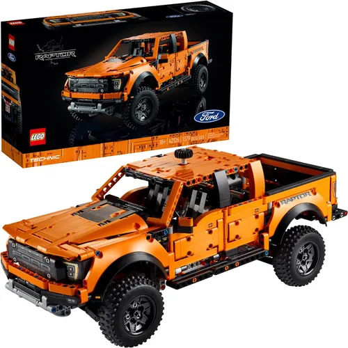 LEGO Technic Ford F-150 Raptor 42126 Kit de construcción; disfruta de un proyecto gratificante; nuevo 2021 (1,379 piezas)