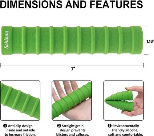 Miniatura 2 de Empuñaduras para remo de kayak, accesorios de kayak, agarres antideslizantes para remos de kayak, agarre de silicona para prevención de ampollas
