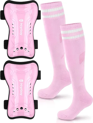 Miniatura 10 de Hryrbay Kids Soccer Shin Guards and Socks Toddler Soccer Shin Pads Protective Defender Gear for Boys Girls Ages 3-15 Great for Training, Matches