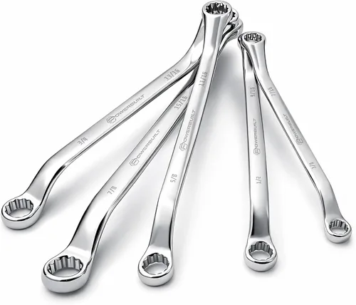 Miniatura 8 de Powerbuilt Juego de 4 llaves métricas para tuercas acampanadas, tamaño incluye llave de tuerca de 0.354 in x 0.394 in, 0.433 in x 0.472 in, 0.512 in