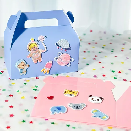 Miniatura 3 de UnicoPak Paquete de 30 cajas de regalo de fiesta a dos aguas rosadas, cajas de bolsas de regalos para golosinas, galletas, dulces, ideales
