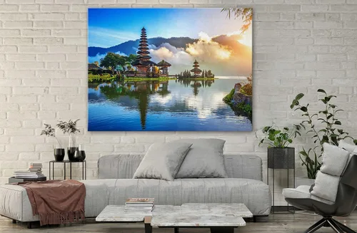 Miniatura 5 de SpiritualHands Lienzo decorativo para pared, diseño de lugares famosos del patrimonio mundial, carteles enmarcados escénicos, paisajes modernos, 03