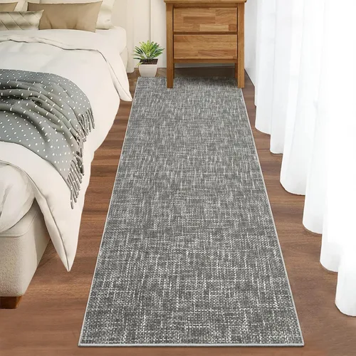 Miniatura 10 de RUGSREAL - Tapete pequeño de 2x3 con base de goma, resistente a las manchas, moderno, color liso, contemporáneo lavable, para la entrada, sala