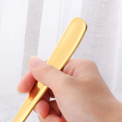 Miniatura 6 de Buyer Star Utensilios para servir ensaladas, acero inoxidable de 10 pulgadas de mango largo, para bufé, fiesta, catering, cucharas