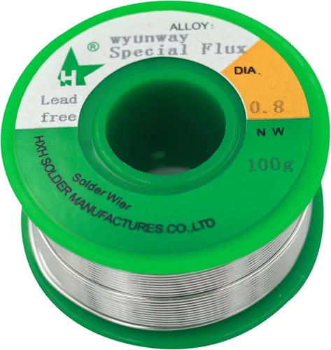 Flujo especial en alambre de soldadura, para soldadura de acero inoxidable, latón y cobre plomería, láminas de hierro, alambre de soldadura (3.53 oz)