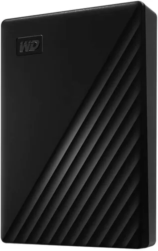 WD 4TB My Passport, Disco duro externo portátil, negro, software de respaldo con defensa contra ransomware y protección con contraseña, compatible