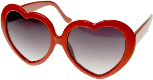Miniatura 2 de zeroUVGrande Oversized Womens anteojos de sol en forma de corazón lindo amor moda anteojos