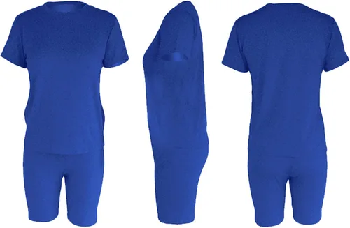 Miniatura 3 de AOMONI Conjunto de dos piezas para mujer, conjunto corto casual de manga corta de verano
