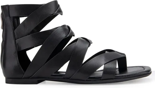 Miniatura 7 de Aerosoles Sandalias planas Harper para mujer, Cuero negro